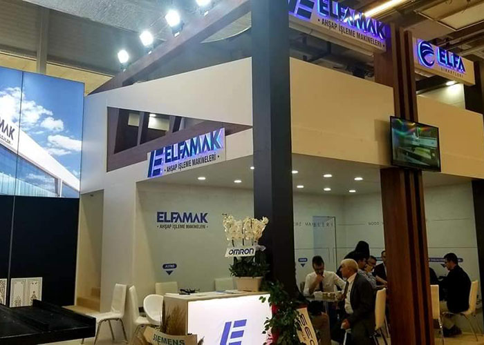 elfamak ahşap stand
