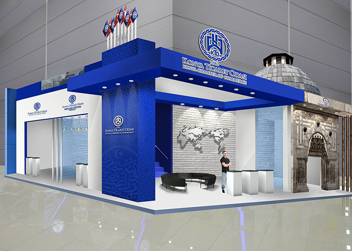 konya ticaret odası ahşap stand