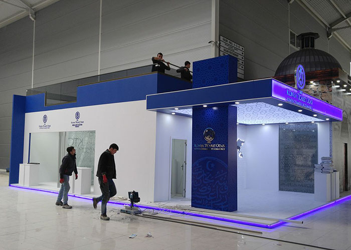 konya ticaret odası ahşap stand
