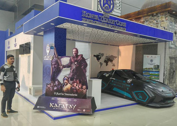 konya ticaret odası ahşap stand